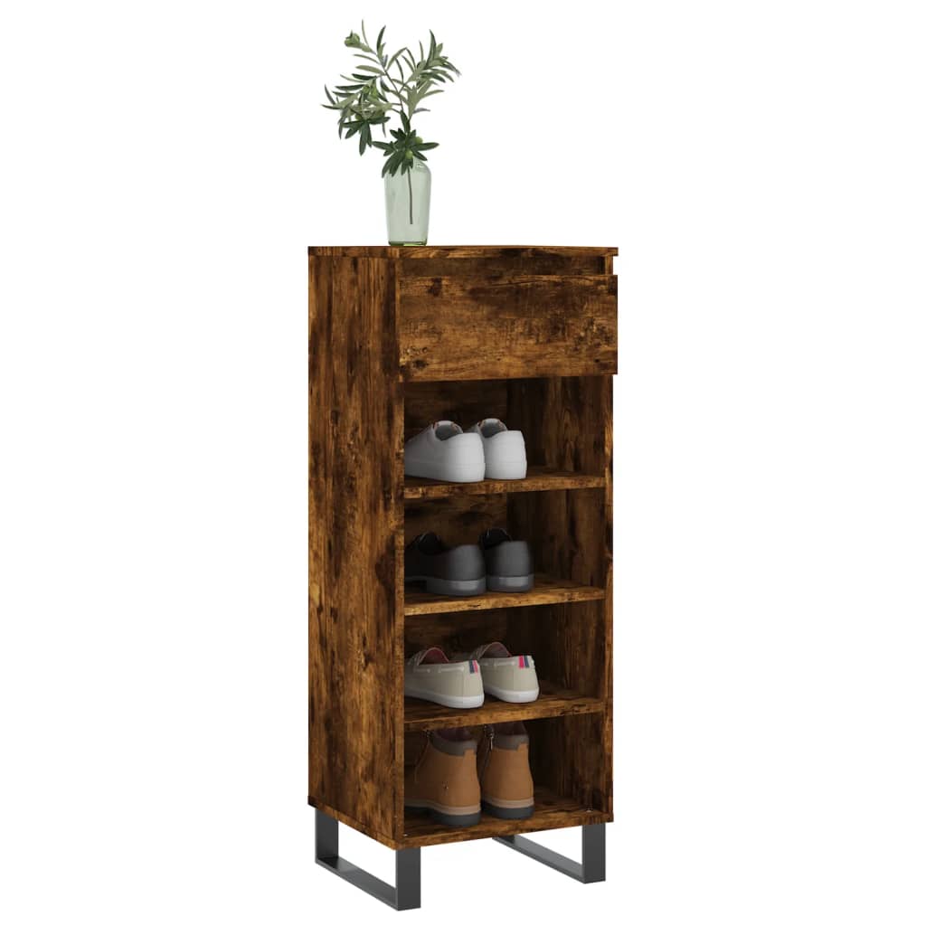 Vidaxl Schong Cabinet 40x36x105 cm huet Holzflok gefëmmt Oak faarweg