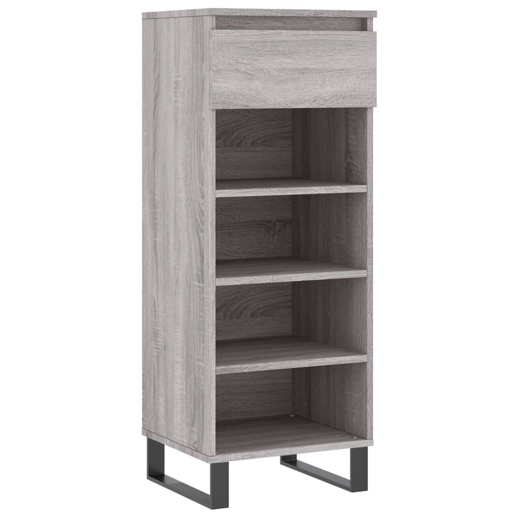 Vidaxl Schong Cabinet 40x36x105 cm Propertéiert Holz Greyoma