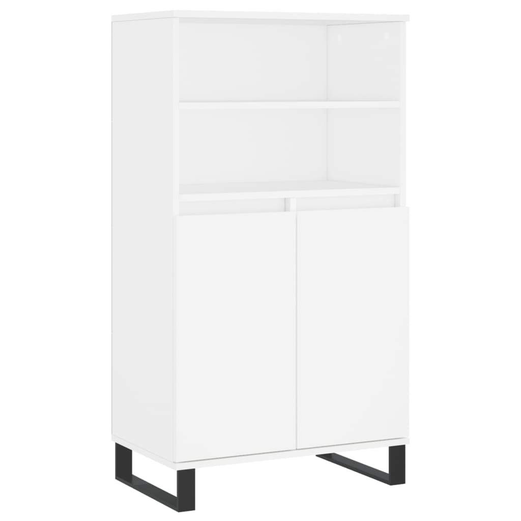 Vidaxl hoge kast 60x36x110 cm bewerkt hout wit