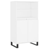 Vidaxl hoge kast 60x36x110 cm bewerkt hout wit