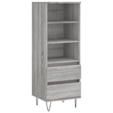 Vidaxl hoge kast 40x36x110 cm bewerkt hout grijs sonoma