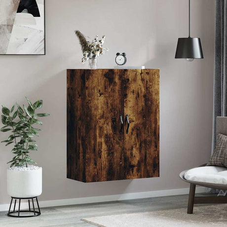 Vidaxl wandkast 69,5x34x90 cm bewerkt hout gerookt eikenkleurig