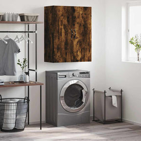 Vidaxl wandkast 69,5x34x90 cm bewerkt hout gerookt eikenkleurig