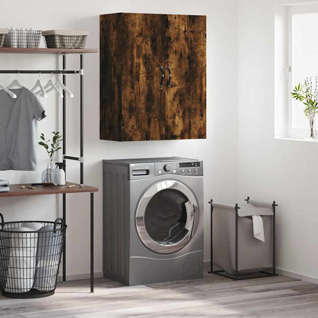 Vidaxl wandkast 69,5x34x90 cm bewerkt hout gerookt eikenkleurig