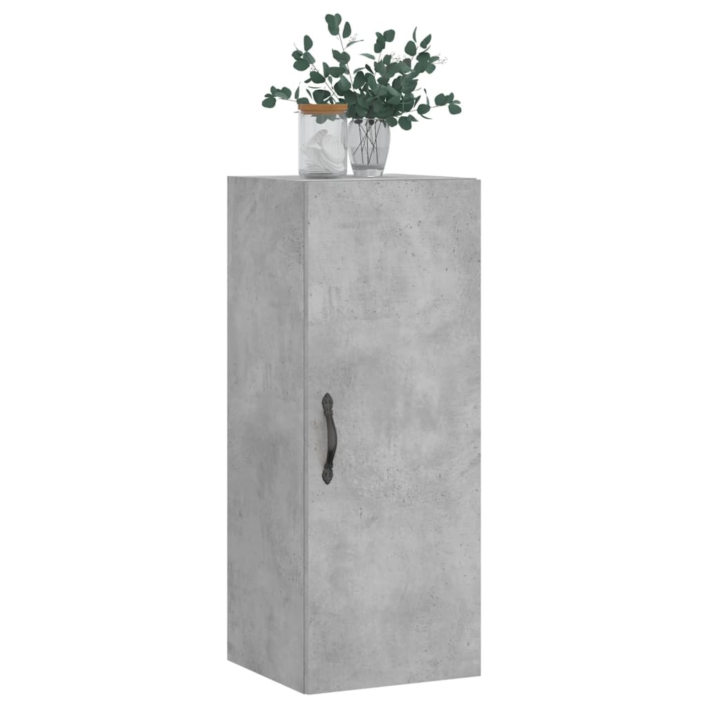 Vidaxl wandkast 34,5x34x90 cm bewerkt hout betongrijs