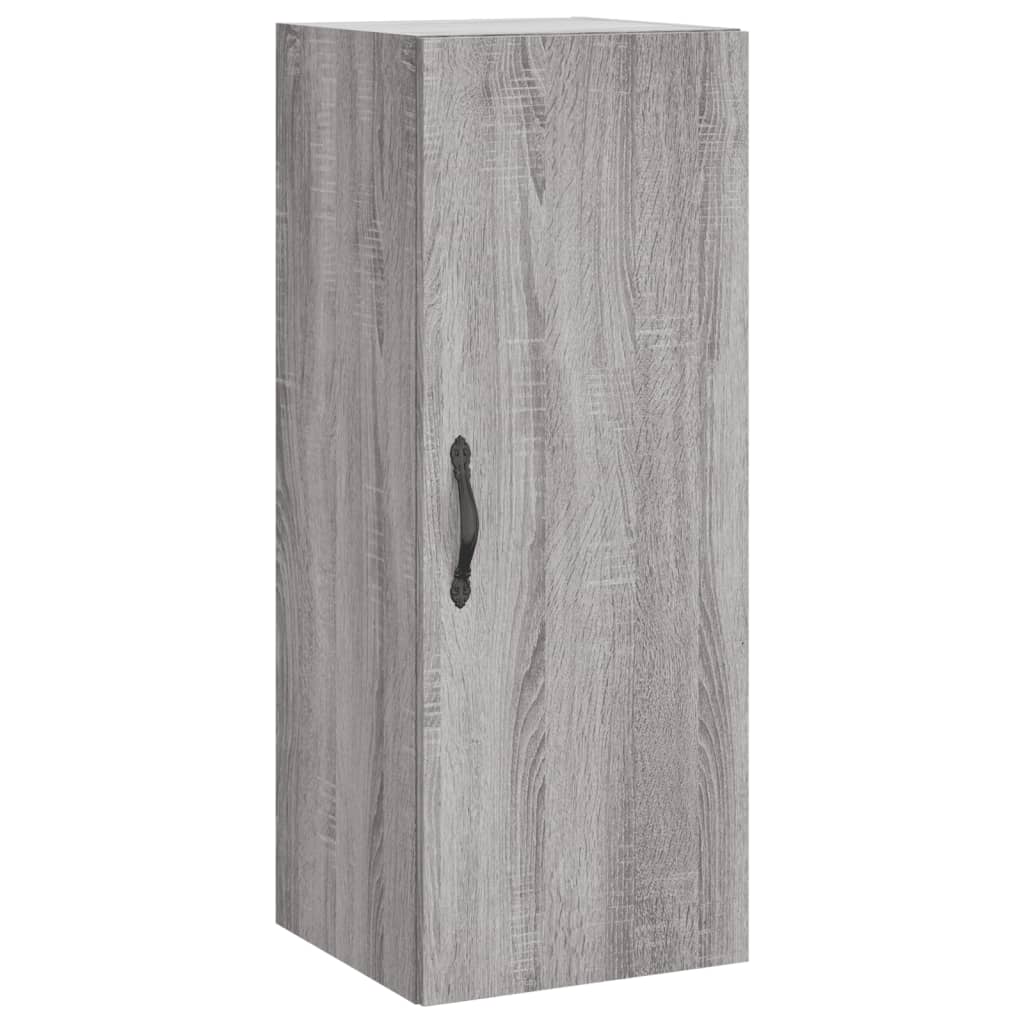 Vidaxl wandkast 34,5x34x90 cm bewerkt hout grijs sonoma eikenkleurig