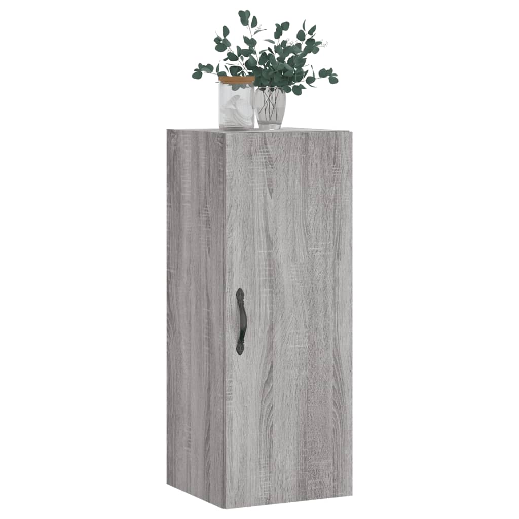 Vidaxl wandkast 34,5x34x90 cm bewerkt hout grijs sonoma eikenkleurig