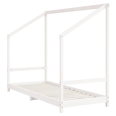 Vidaxl kinderbedframe 80x200 cm massief grenenhout wit