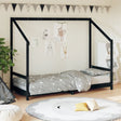 Vidaxl kinderbedframe 80x200 cm massief grenenhout zwart