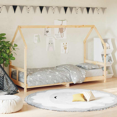 Vidaxl kinderbedframe 80x200 cm massief grenenhout