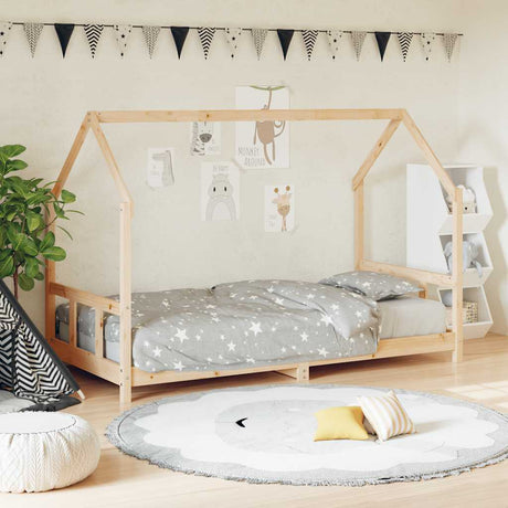 Vidaxl kinderbedframe 90x200 cm massief grenenhout