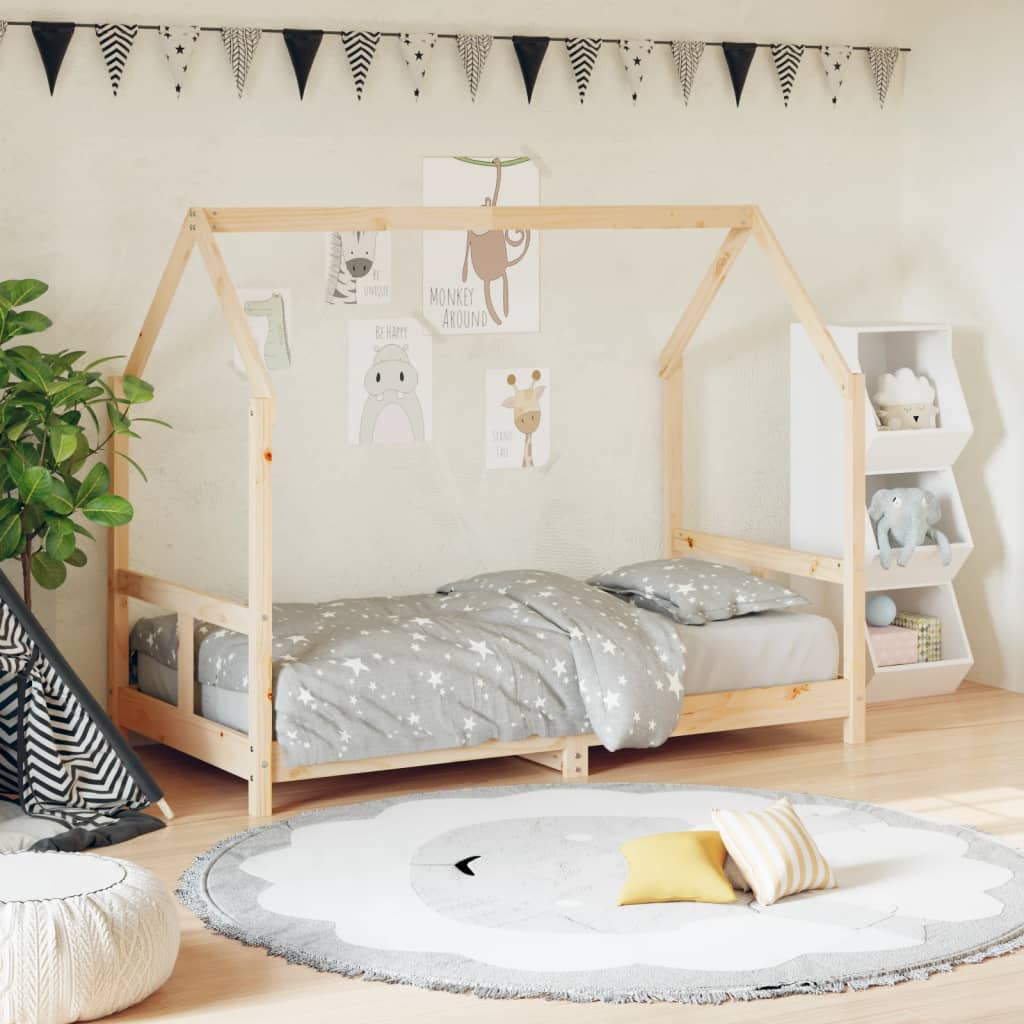 Vidaxl kinderbedframe 80x160 cm massief grenenhout