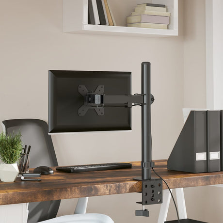 Vidaxl monitorbeugel vesa 75 100 mm zwart staal