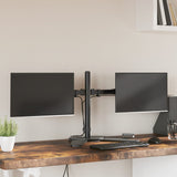 Vidaxl Monitor Standard Double Vesa 75 100 MM Steel Black