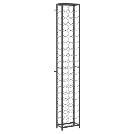 Vidaxl wijnrek voor 57 flessen 34x18x200 cm smeedijzer zwart