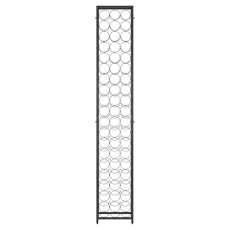 Vidaxl wijnrek voor 57 flessen 34x18x200 cm smeedijzer zwart