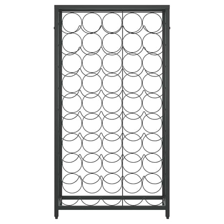 Vidaxl wijnrek voor 45 flessen 54x18x100 cm smeedijzer zwart