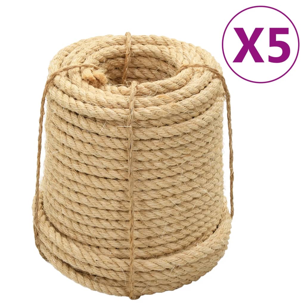 VIDAXL ROPE 5 ST14 mm 100 m Sisal