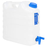 Vidaxl Tank Water avec robinet 15 L Plastique transparent