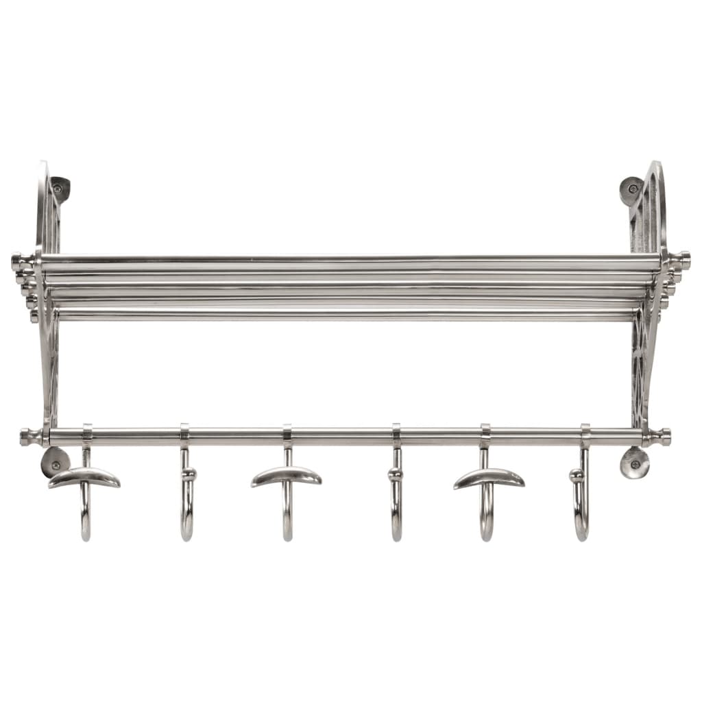 Rack de bagages Vidaxl avec des cintres Murmain Murling Aluminium