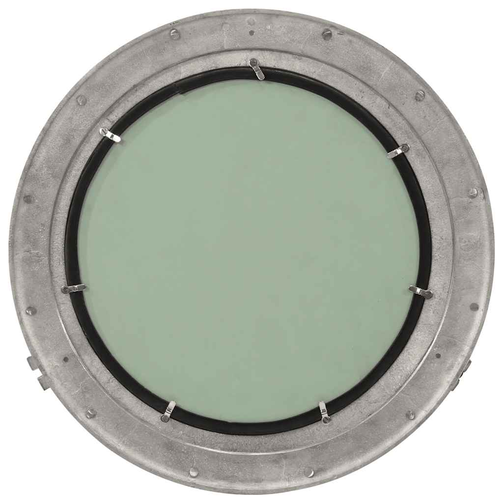 Vidaxl wandspiegel patrijspoort ø50 cm aluminium en glas