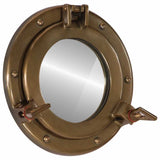 Vidaxl wandspiegel patrijspoort ø23 cm aluminium en glas