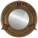 Vidaxl wandspiegel patrijspoort ø23 cm aluminium en glas