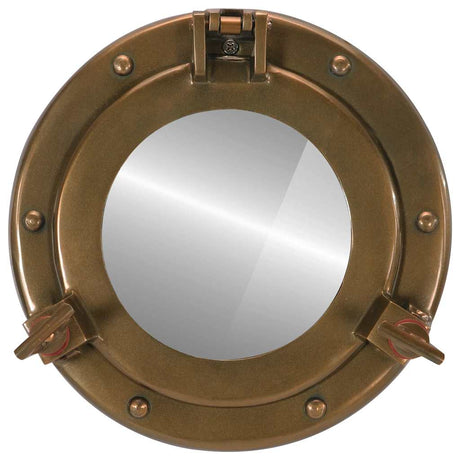 Vidaxl wandspiegel patrijspoort ø23 cm aluminium en glas