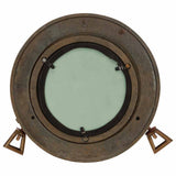 Vidaxl wandspiegel patrijspoort ø23 cm aluminium en glas