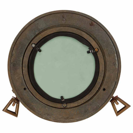 Vidaxl wandspiegel patrijspoort ø23 cm aluminium en glas
