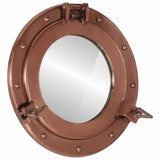 Vidaxl wandspiegel patrijspoort ø30 cm aluminium en glas