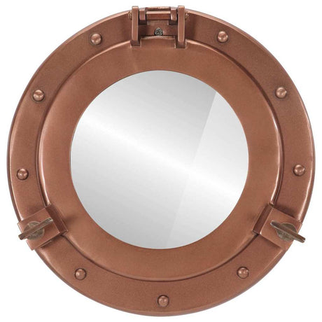 Vidaxl wandspiegel patrijspoort ø30 cm aluminium en glas