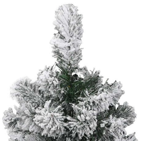 Vidaxl kunstkerstboom met scharnieren en sneeuw 120 cm