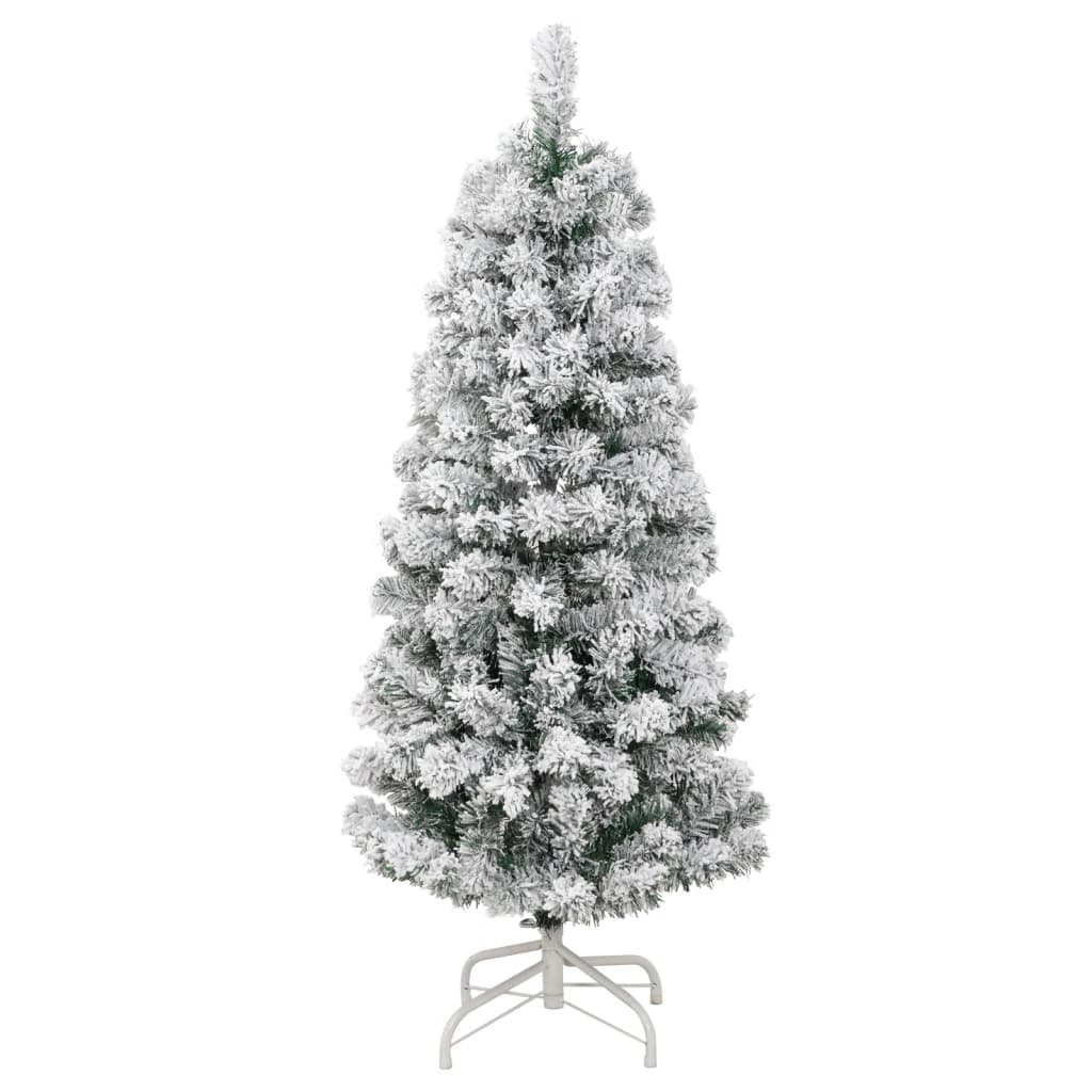 Vidaxl Kunstkerstboom s panty a sněhem 150 cm