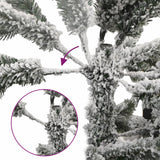 Vidaxl kunstkerstboom met scharnieren en sneeuw 120 cm