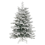 Vidaxl kunstkerstboom met scharnieren en sneeuw 150 cm
