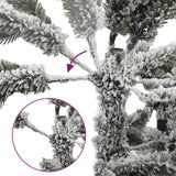Vidaxl kunstkerstboom met scharnieren en sneeuw 150 cm