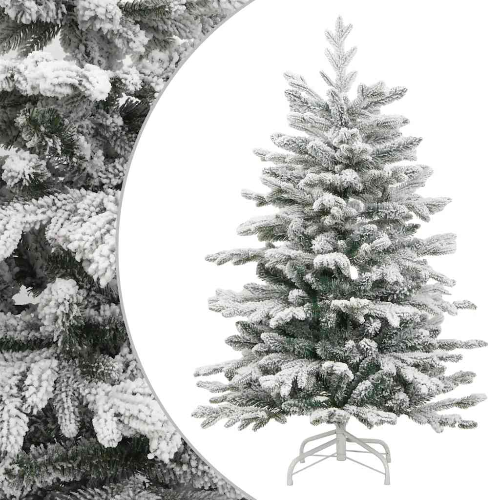 Vidaxl kunstkerstboom met scharnieren en sneeuw 180 cm