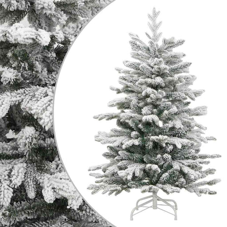 Vidaxl kunstkerstboom met scharnieren en sneeuw 210 cm