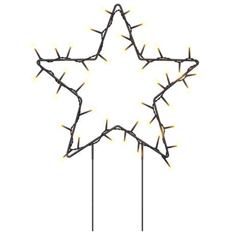 Vidaxl kerstverlichting ster 3 st met grondpinnen 50 led's 29 cm