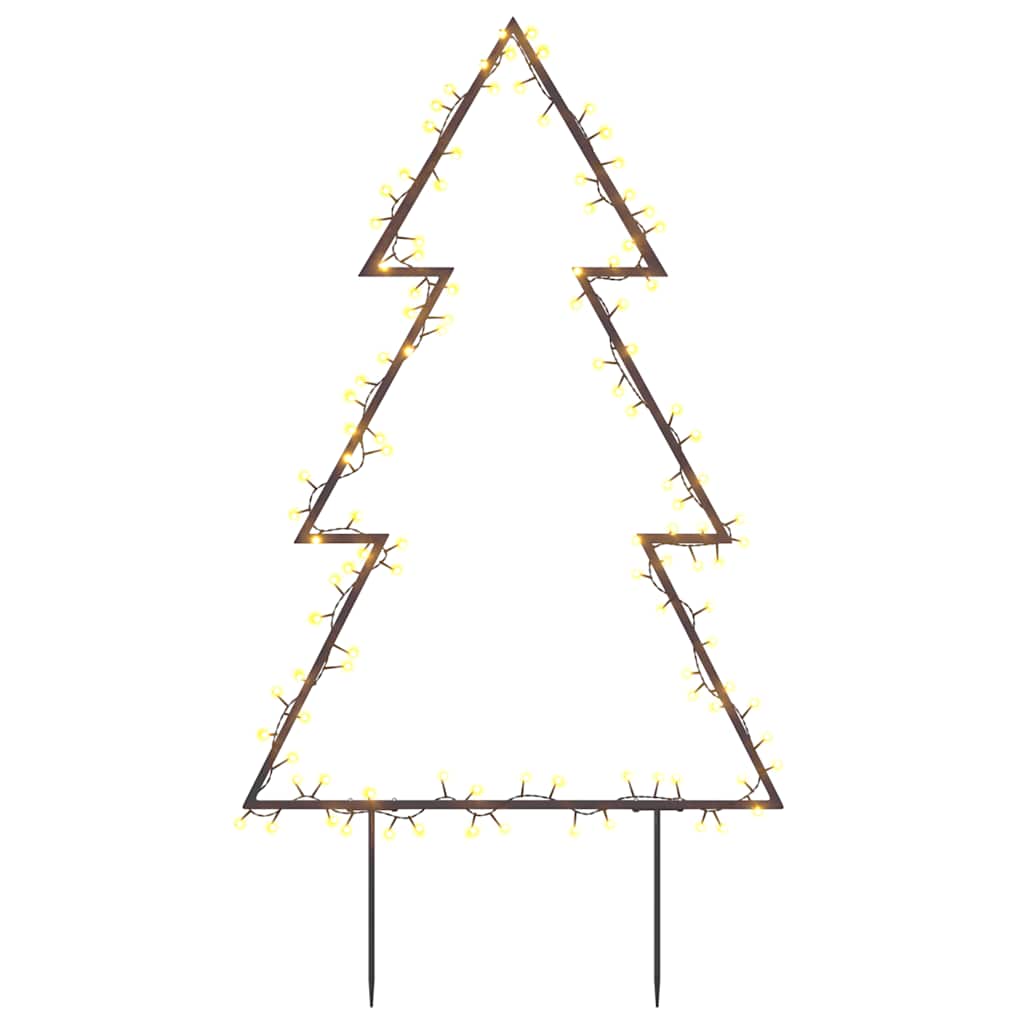 Vidaxl kerstverlichting kerstboom met grondpinnen 115 led's 90 cm