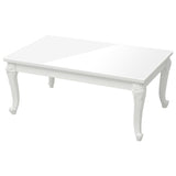Vidaxl salontafel 100x50x42 cm bewerkt hout hoogglans wit