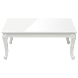 Vidaxl salontafel 100x50x42 cm bewerkt hout hoogglans wit