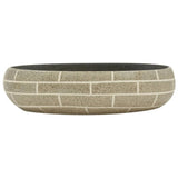 Vidaxl opzetwasbak ovaal 59x40x15 cm keramiek meerkleurig