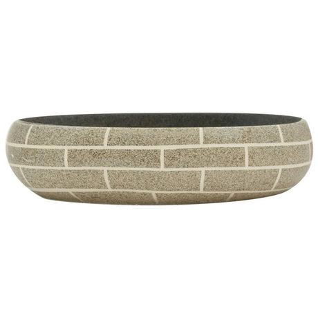 Vidaxl opzetwasbak ovaal 59x40x15 cm keramiek meerkleurig