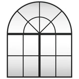 Vidaxl wandspiegel boog 60x70 cm ijzer zwart