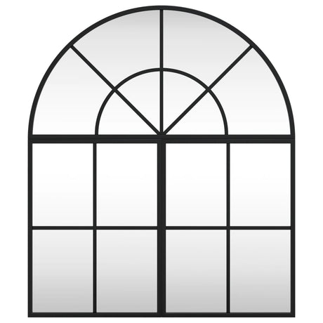 Vidaxl wandspiegel boog 60x70 cm ijzer zwart
