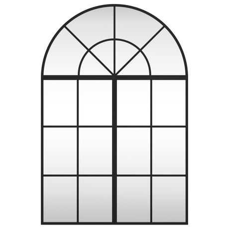 Vidaxl wandspiegel boog 60x90 cm ijzer zwart