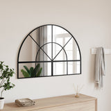 Vidaxl Mirror de pared boog 100x70 cm de hierro negro