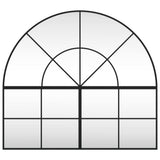 Vidaxl wandspiegel boog 100x90 cm ijzer zwart